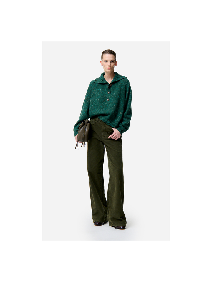 Grijze gespikkelde trui in merino wol Vanessa Bruno 