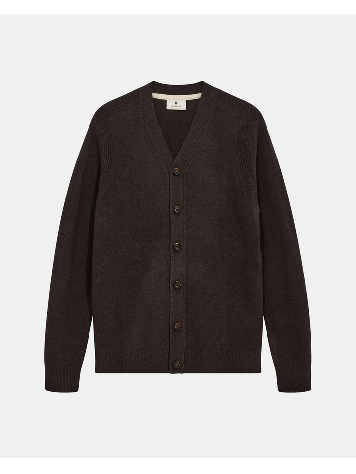 Bruine wollen cardigan Anerkjendt