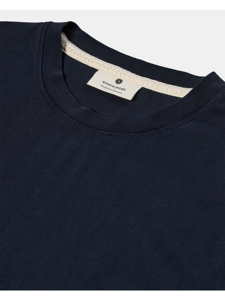 Donkerblauwe T-shirt Anerkjendt