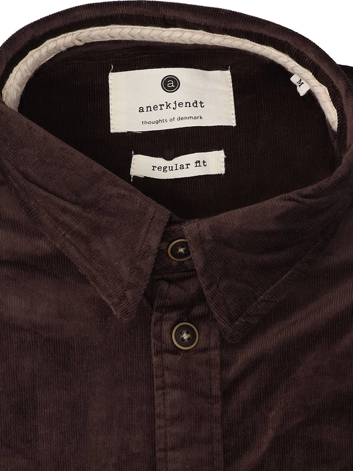 Mulch ribfluwelen hemd (regular fit) met lange mouwen Anerkjendt