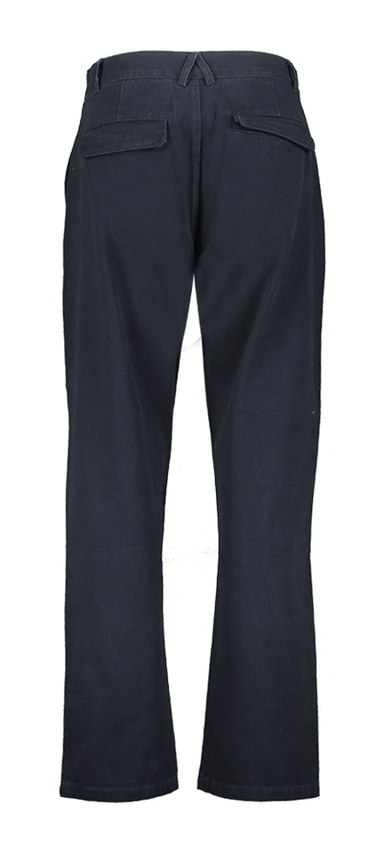 Donkerblauwe katoeoen tapered fit broek Anerkjendt