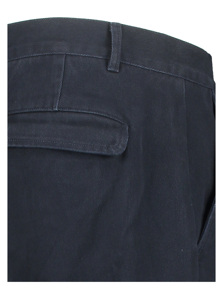Donkerblauwe katoeoen tapered fit broek Anerkjendt