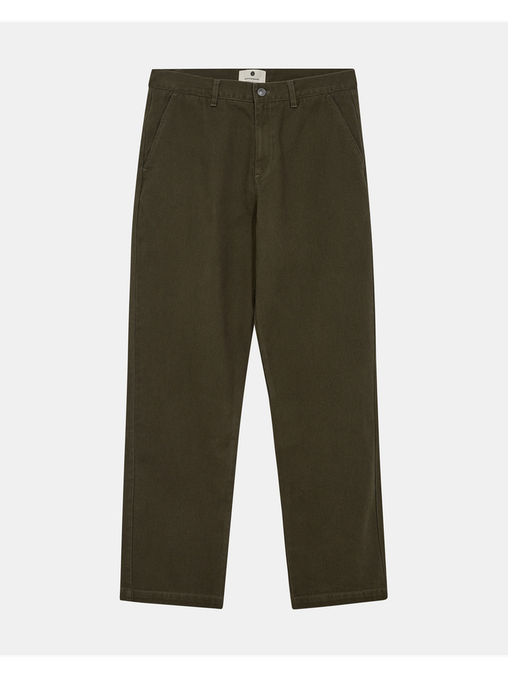 Donkergroene geklede broek Anerkjendt