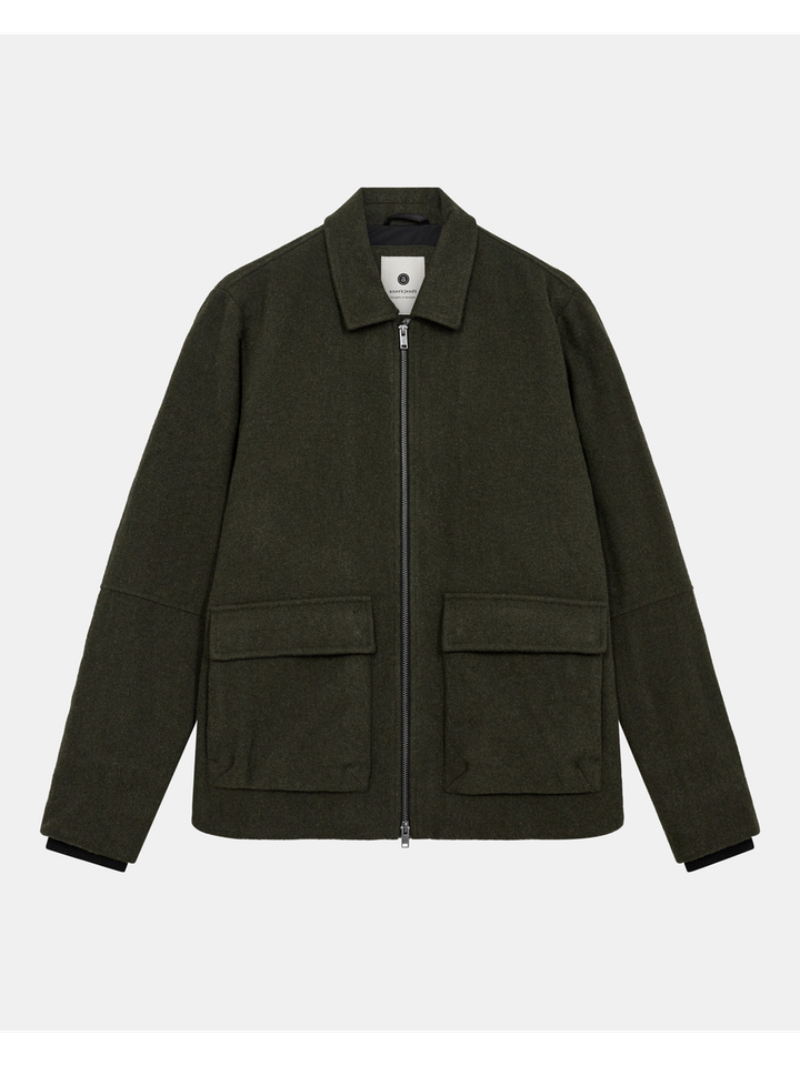 Kaki groene bomber jas Anerkjendt