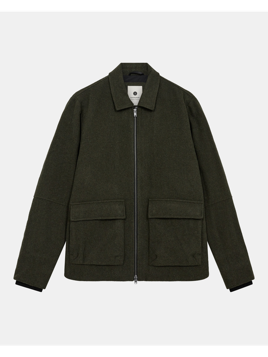 Kaki groene bomber jas Anerkjendt