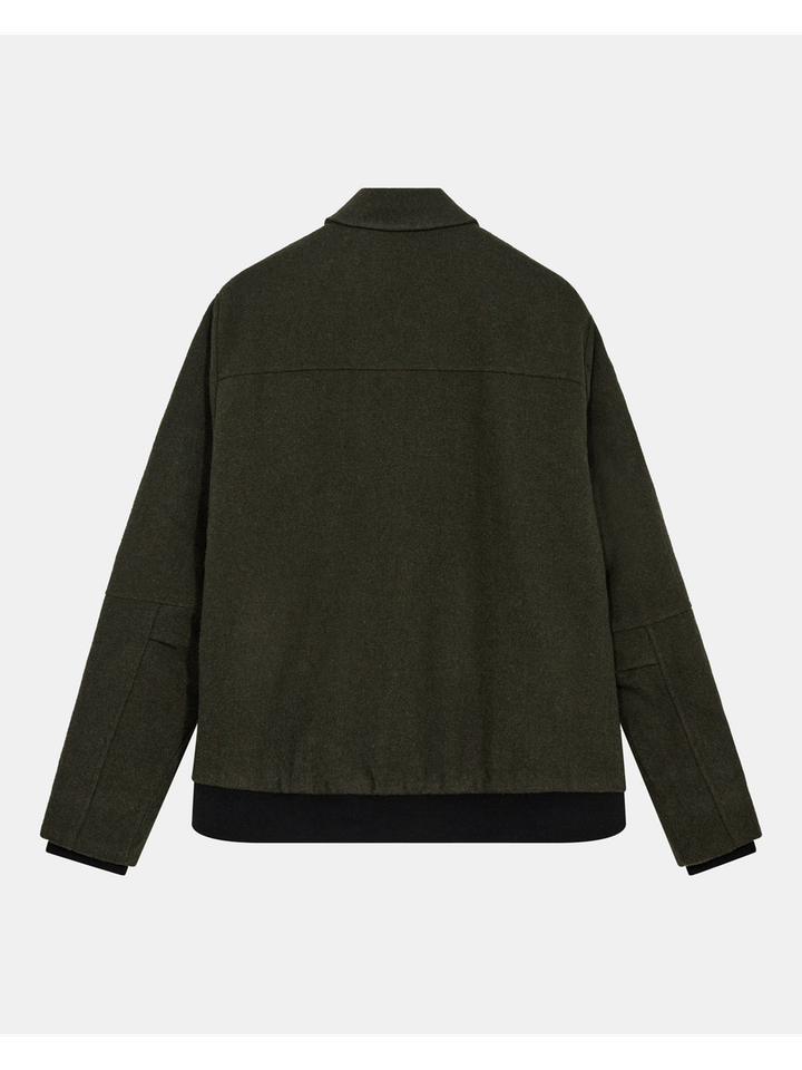 Kaki groene bomber jas Anerkjendt