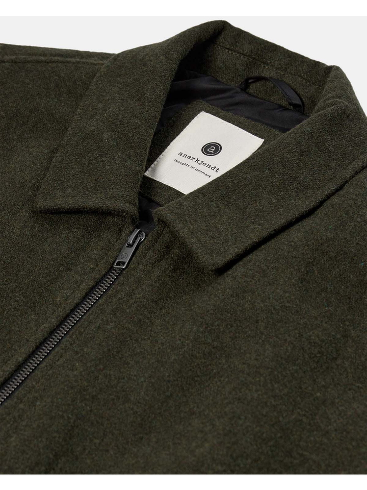 Kaki groene bomber jas Anerkjendt