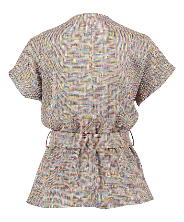 Multicolor vest met lint Her 