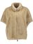 Beige mouwloze jas in faux fur Betta Corradi 