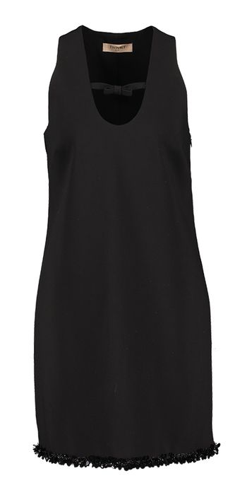 Zwarte mouwloze feestjurk Twinset