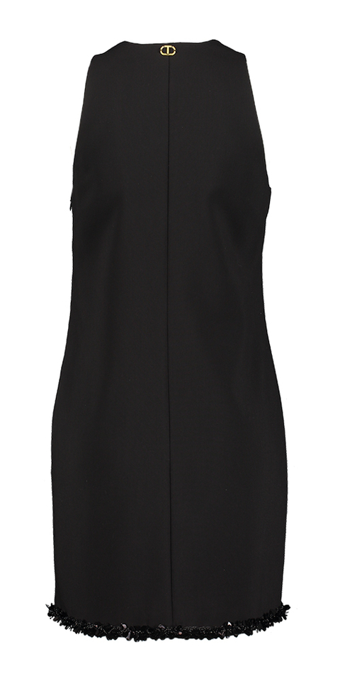 Zwarte mouwloze feestjurk Twinset