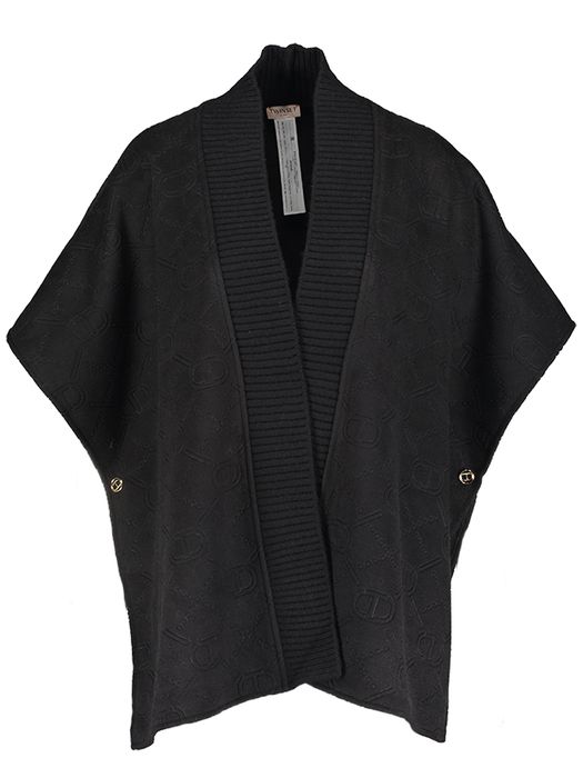 Zwarte gilet met merklogo Twinset