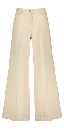 Aspesi Ecru wijde katoenen broek