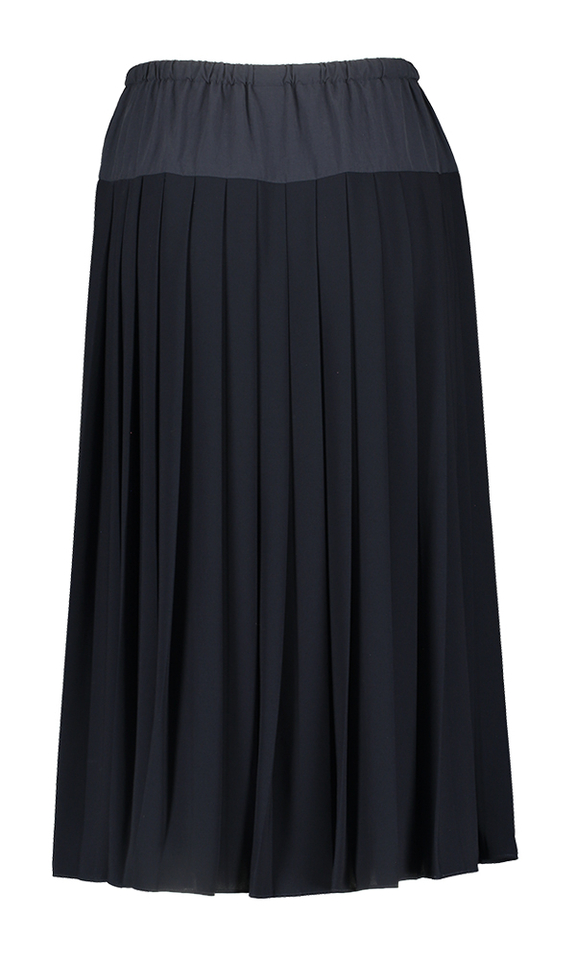 Donkerblauwe plooirok Aspesi