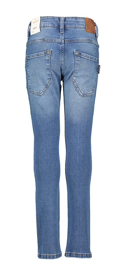 Donkerblauwe skinny fit jeans Luigi Jog Retour