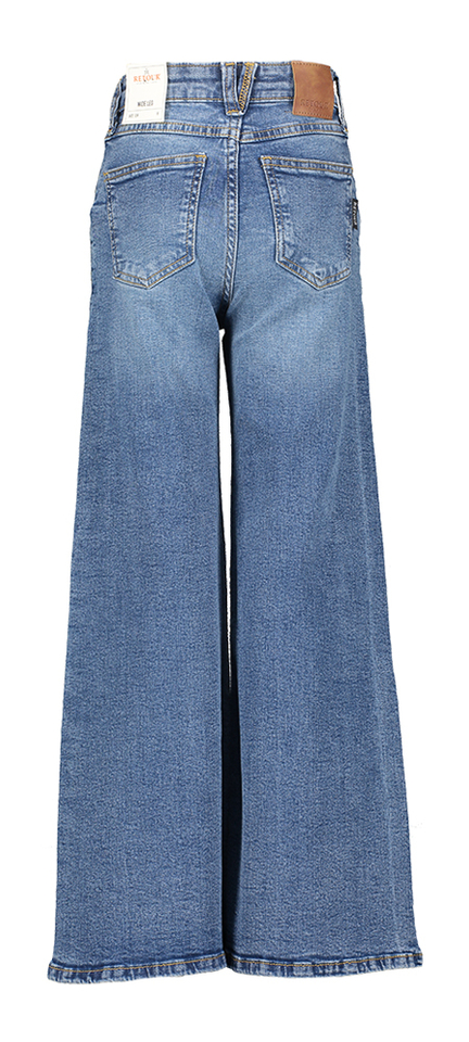 Blauwe wide leg jeans Celeste Retour