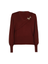 Bordeaux trui met broche Caroline Biss 