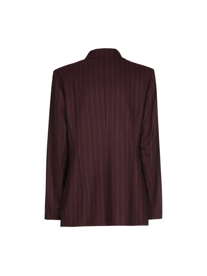 Bordeaux blazer met krijtstrepen Caroline Biss 