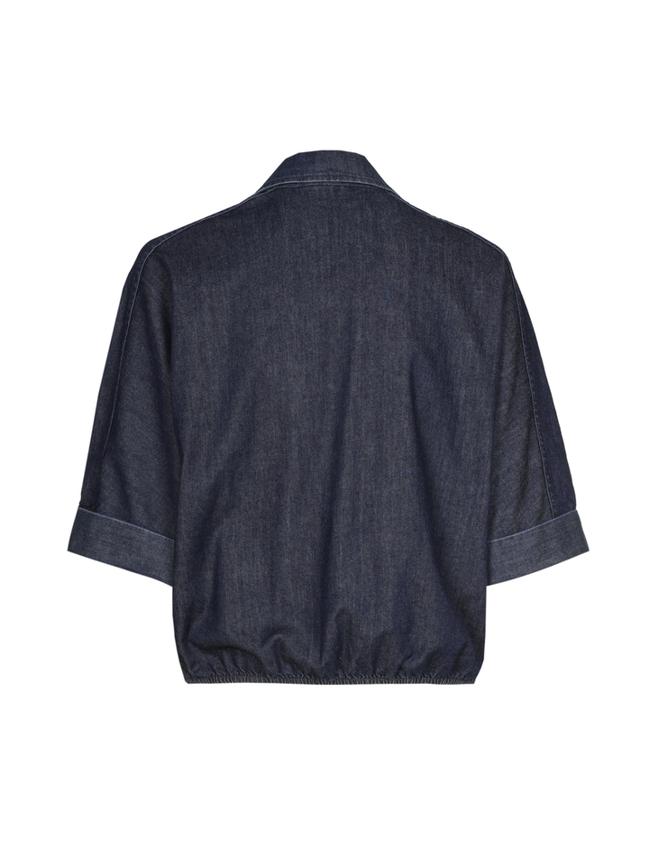 Blauwe jeans bloes met rits Caroline Biss