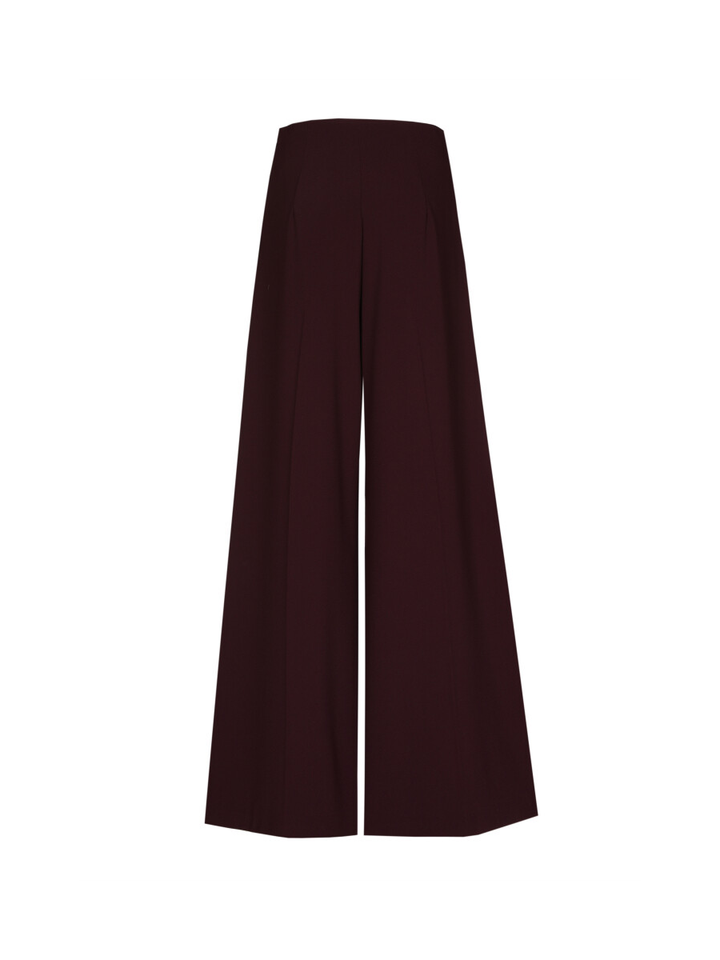 Bordeaux lange broek met gouden details Caroline Biss