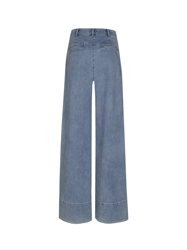 Blauwe wide leg jeans Caroline Biss 