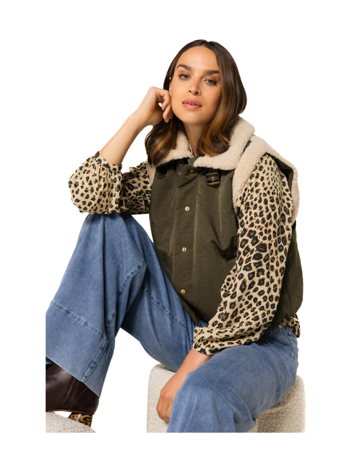 Blauwe wide leg jeans Caroline Biss 