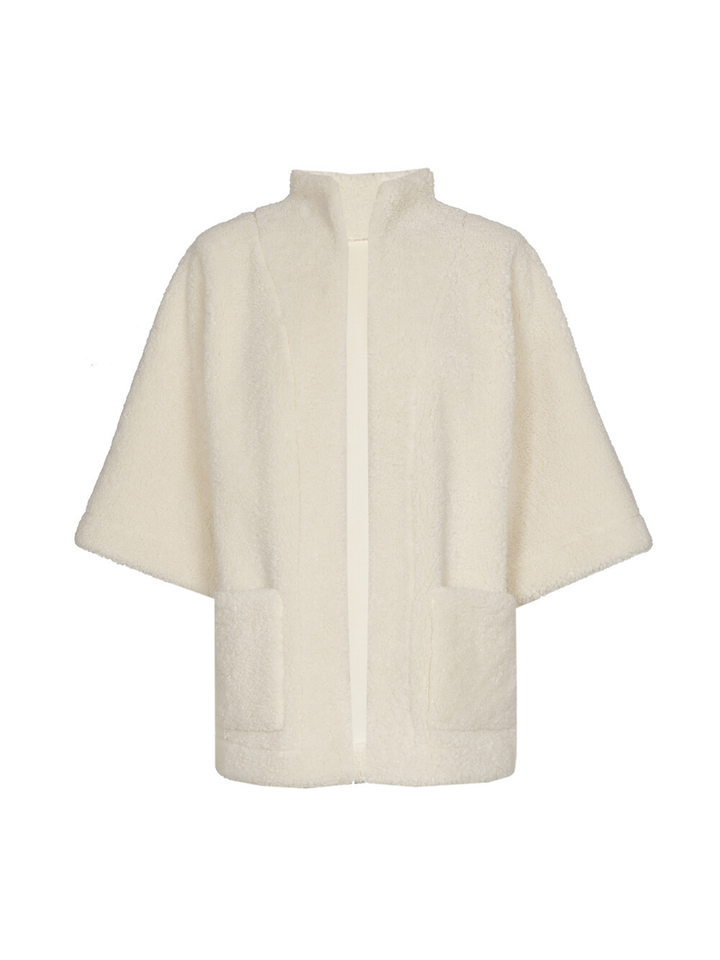 Beige teddy mantel Caroline Biss