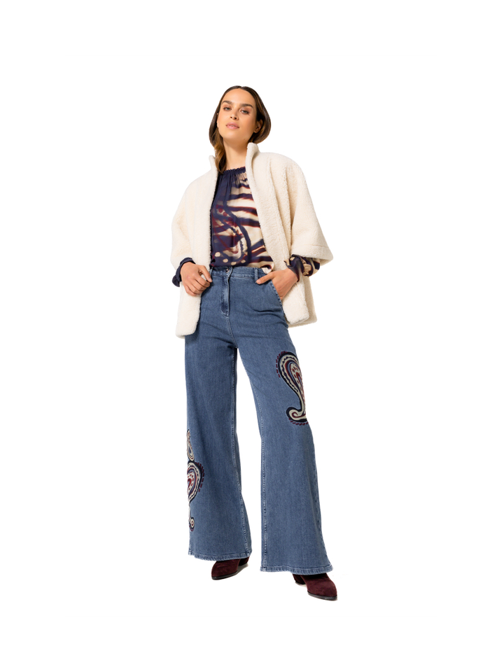 Beige teddy mantel Caroline Biss