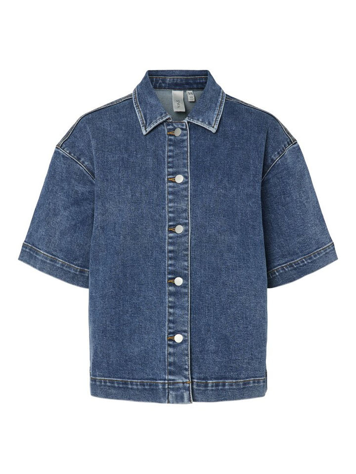 Blauwe wijde jeansbloes Yasdolma Y.A.S