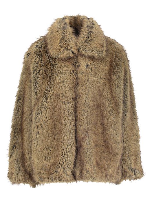 Beige jas in imitatiebont Liu Jo