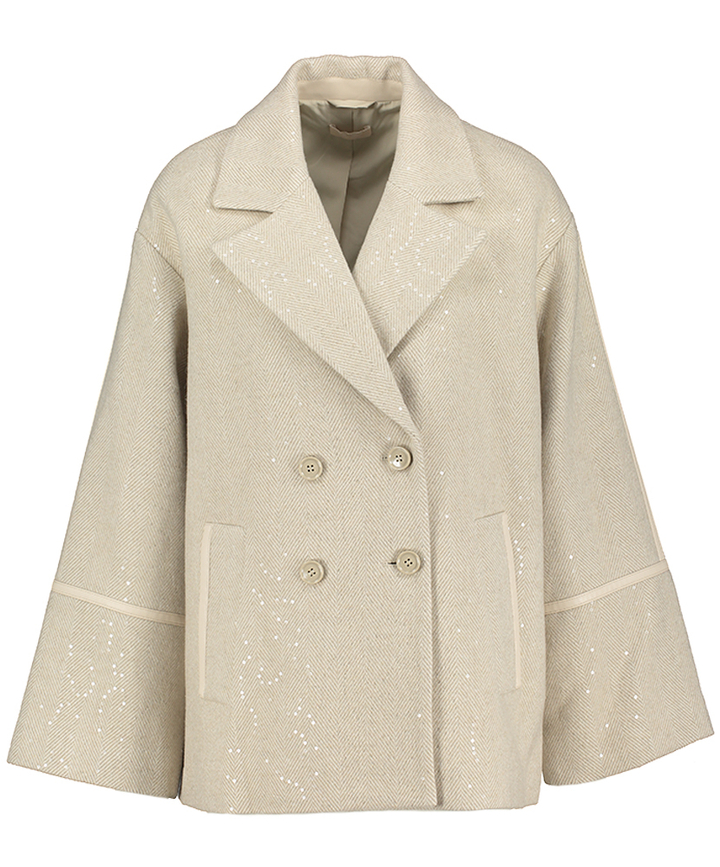 Beige jas met knopen Liu Jo