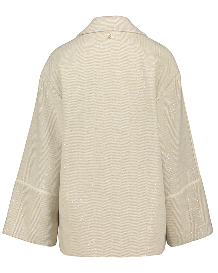 Beige jas met knopen Liu Jo