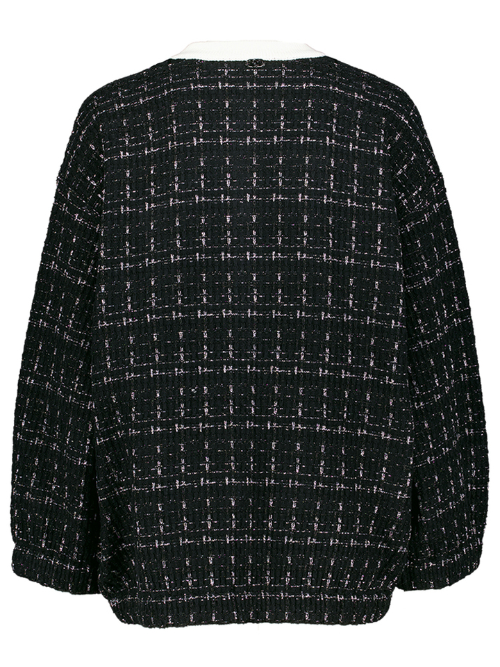 Zwarte gilet met sierlijke knopen Lui Jo