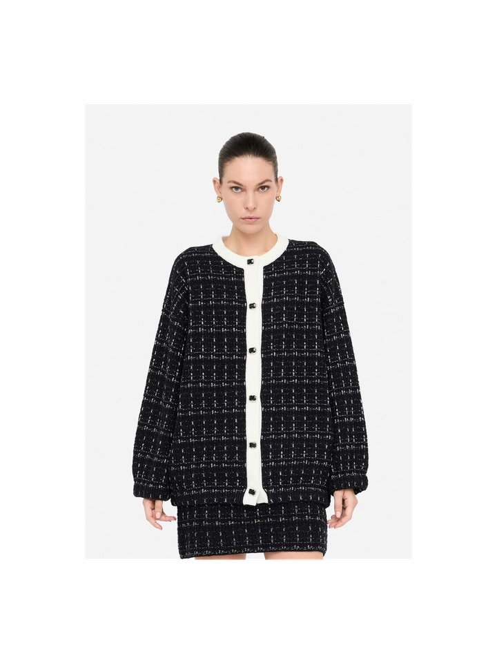 Zwarte gilet met sierlijke knopen Lui Jo