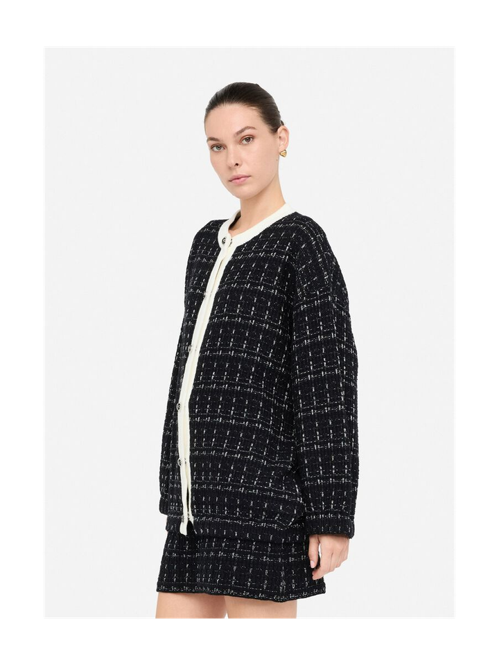 Zwarte gilet met sierlijke knopen Lui Jo