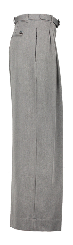 Grijze wijde broek met bandplooi Liu Jo 