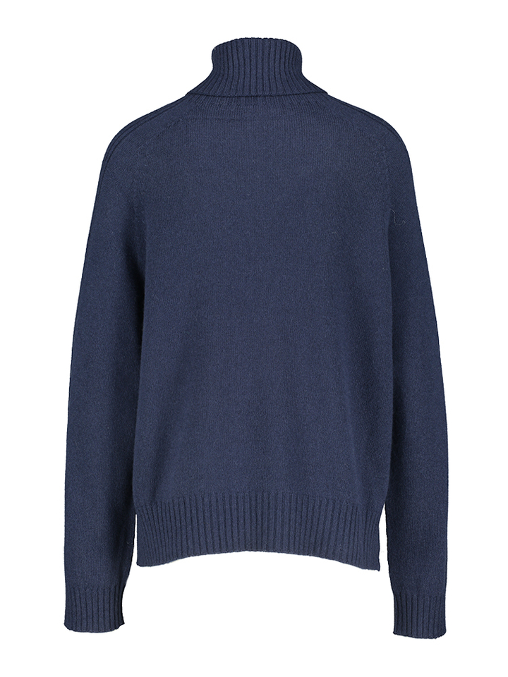 Donkerblauwe trui met rolkraag Liu Jo