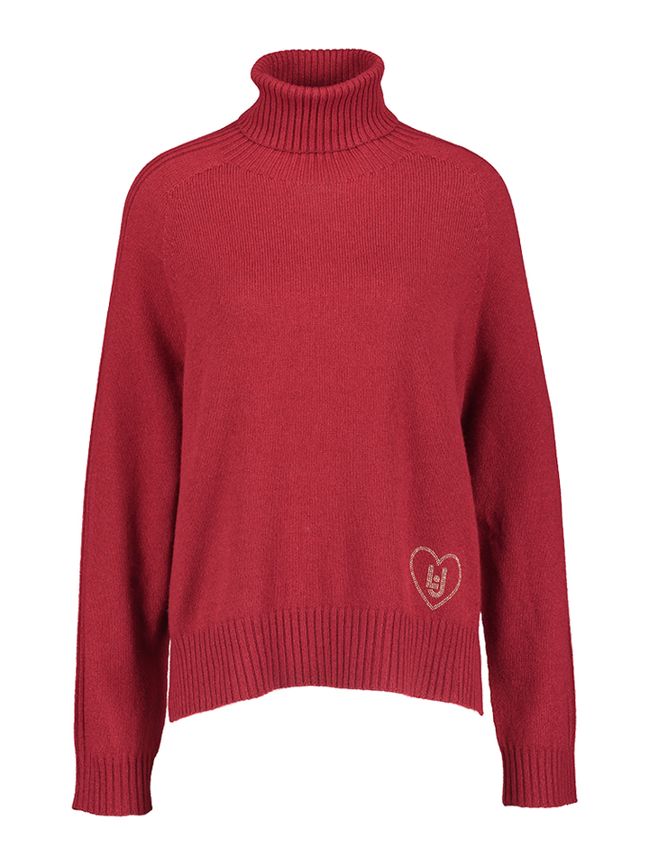 Rode trui met rolkraag Liu Jo