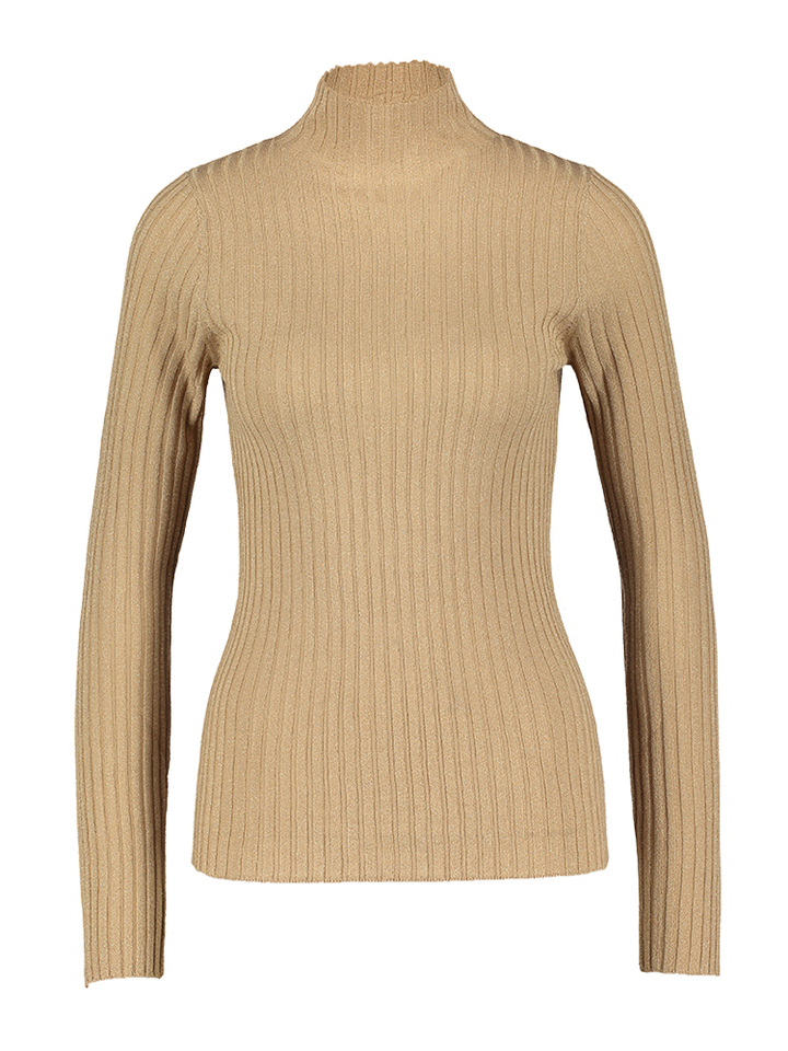 Goudkleurige pull met glitter in ribbel Liu Jo 