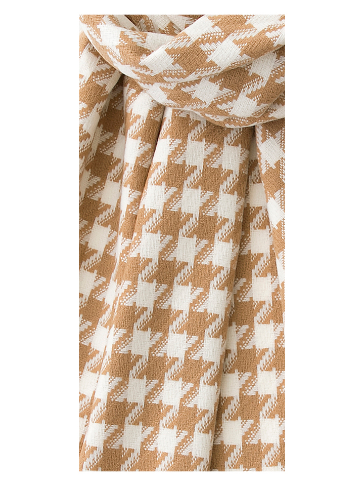 Beige sjaal met motief Lui Jo