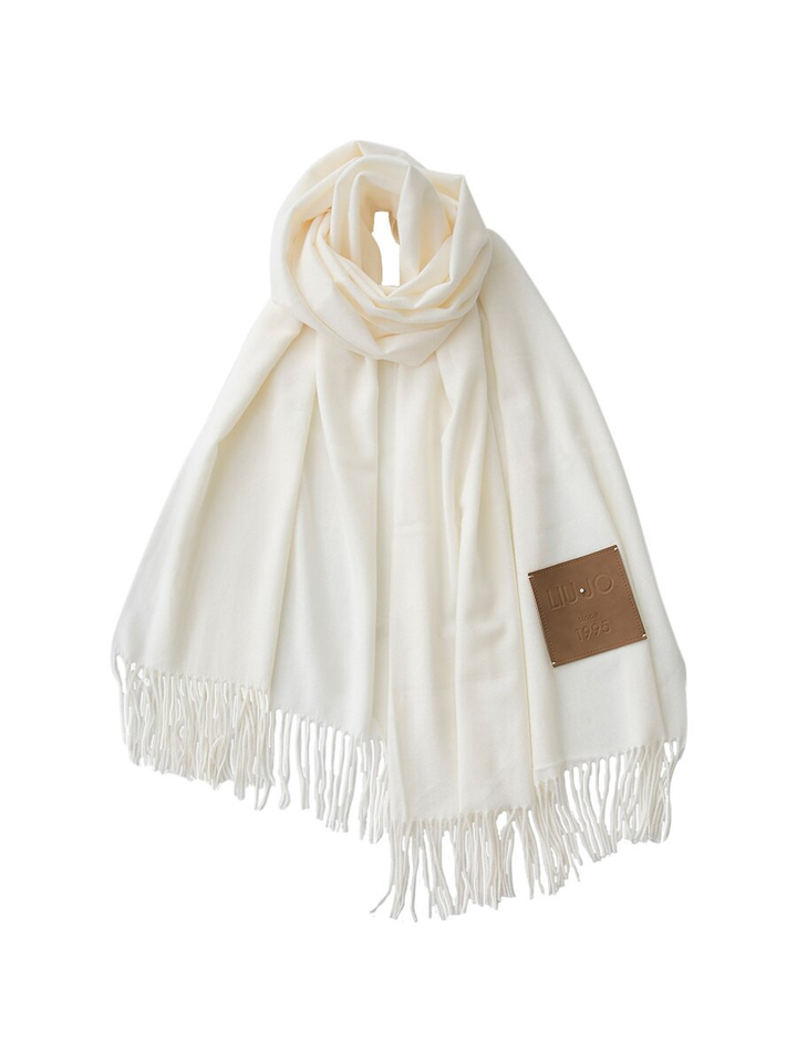 Ecru sjaal met ruffels Lui Jo 