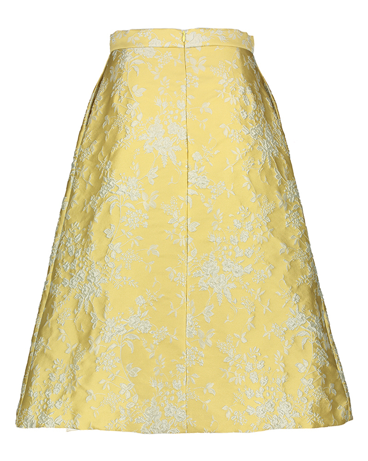 Gele geklede rok met bloemenprint Zelie Paul&Joe