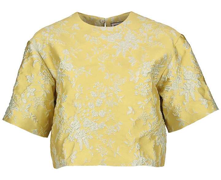 Gele geklede bloes met bloemenprint Sultan Paul&Joe