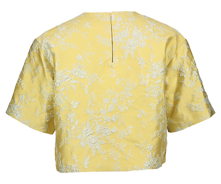 Gele geklede bloes met bloemenprint Sultan Paul&Joe