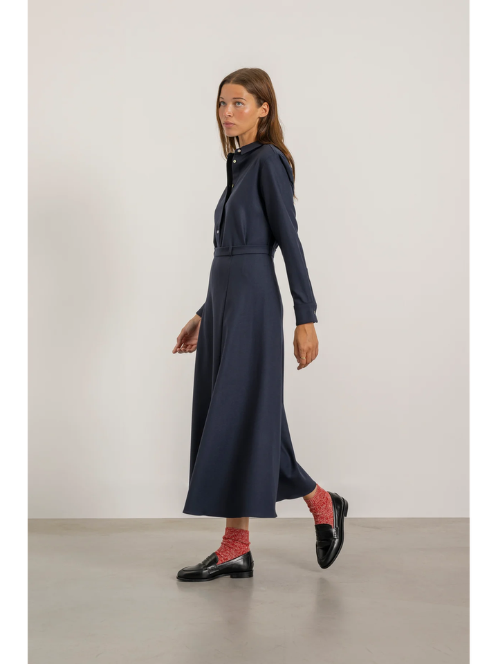 Donkerblauwe uitlopende rok Gala Mardi
