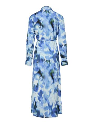 Lange jurk in verschillende blauw tinten Yasmillo Long Y.A.S