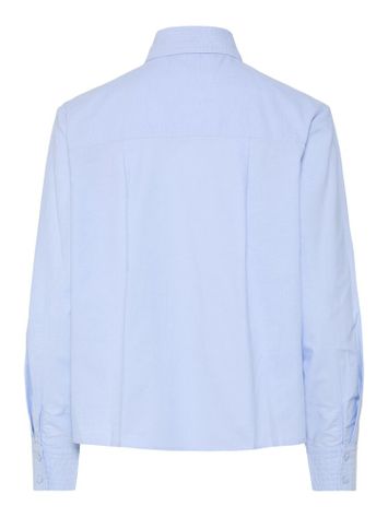 Lichtblauwe blouse met knopen en lange mouwen Yasoxa Y.A.S