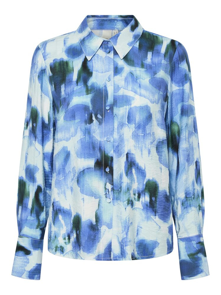 Blouse in verschillende blauwtinten Yasmillo Y.A.S