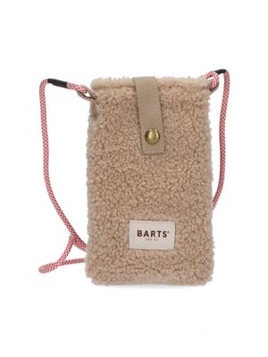Beige teddy telefoontasje met gekleurd lint Bugbane Phone Bag Barts