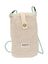 Beige teddy telefoontasje met fluo groen koord Bugbane Phone Bag Barts